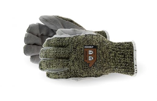 #SKSMLP - Superior Glove® Action™ Kevlar®/Wire-Core™ Gloves with Steel-Mesh Liner and Leather Palms